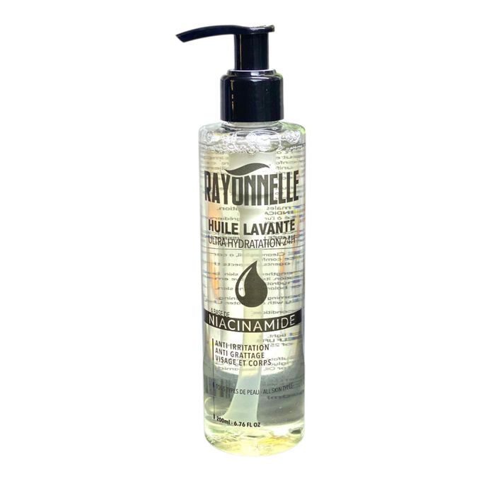 RAYONNELLE Huile Lavante Ultra Hydration – Nettoyant Doux & Nourrissant 200ml