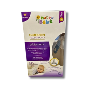 NOTRE BÉBÉ BIBERON WIDE NECK 260 ML