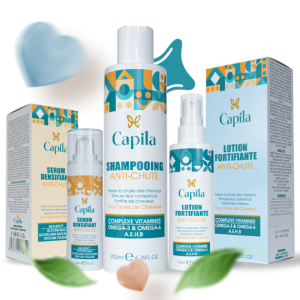 Pack Capila Shampoing 200ml+ Lotion 125ml+ Serum 30ml Anti-Chute