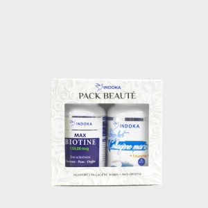 INDOKA Pack Santé et Beauté : Collagène Marin + Biotine Max