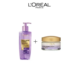 L’OREAL LOT GEL WASH HYALURON  EXPERT 200ML+CREME DE JOUR HYALURON EXPERT SPF 20