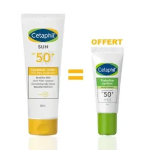 CETAPHIL PACK SUN LOTION SPF50+100ML +BAUME A LEVRES OFFERTE