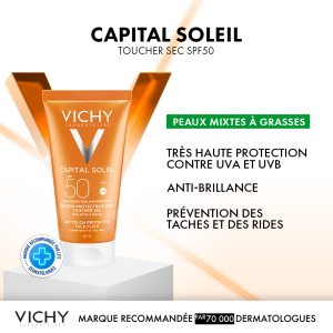 VICHY CAPITAL SOLEIL ÉMULSION TOUCHER SEC SPF50 50ml