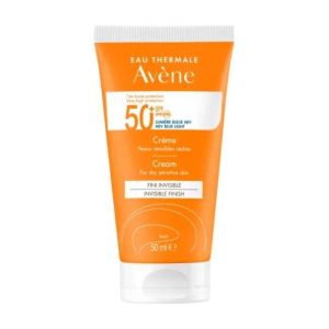 AVENE CREME FINI INVISIBLE SPF 50+ PEAUX SENSIBLES SECHES 50 ML