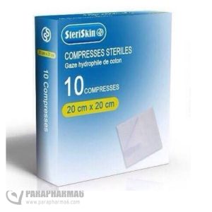 STERISKIN COMPRESSES STERILES 10 COMPRESSES 30CM*30CM